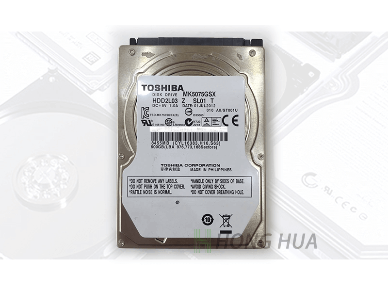 Toshiba 500G (MK5075GSX) 硬碟資料救援